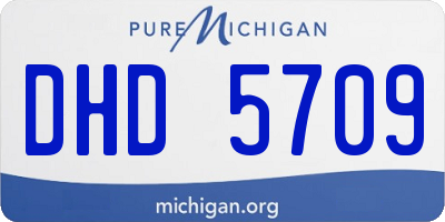 MI license plate DHD5709