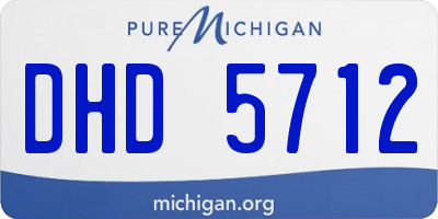 MI license plate DHD5712