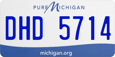 MI license plate DHD5714