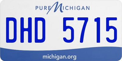 MI license plate DHD5715