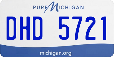 MI license plate DHD5721