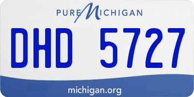 MI license plate DHD5727