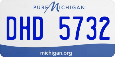 MI license plate DHD5732