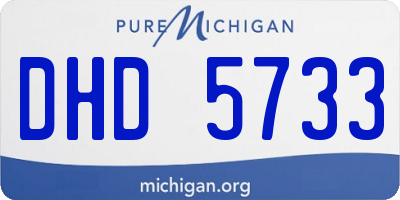 MI license plate DHD5733