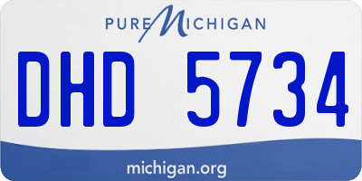 MI license plate DHD5734