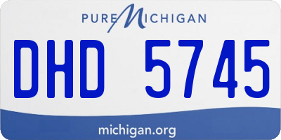 MI license plate DHD5745