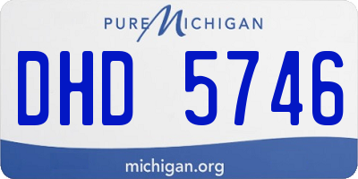 MI license plate DHD5746