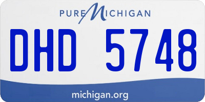 MI license plate DHD5748