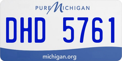 MI license plate DHD5761