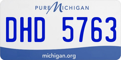 MI license plate DHD5763