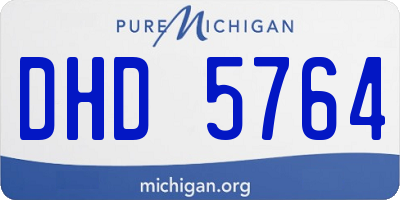 MI license plate DHD5764