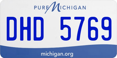 MI license plate DHD5769
