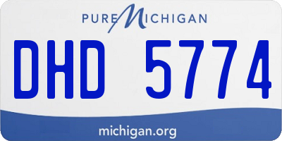 MI license plate DHD5774
