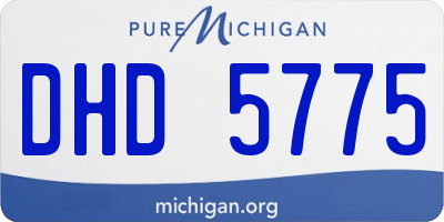 MI license plate DHD5775