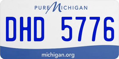 MI license plate DHD5776