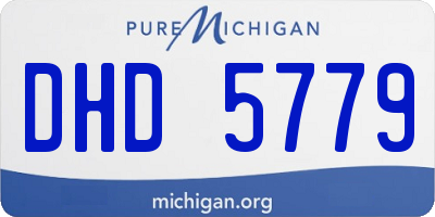 MI license plate DHD5779