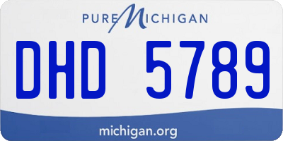 MI license plate DHD5789