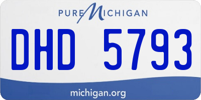 MI license plate DHD5793