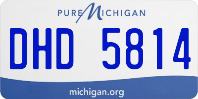 MI license plate DHD5814