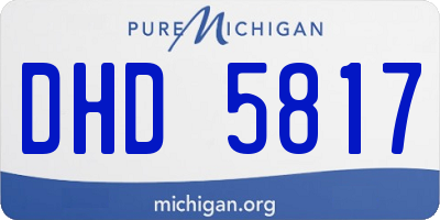 MI license plate DHD5817