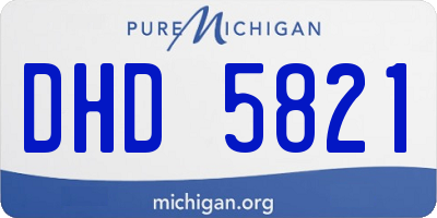 MI license plate DHD5821