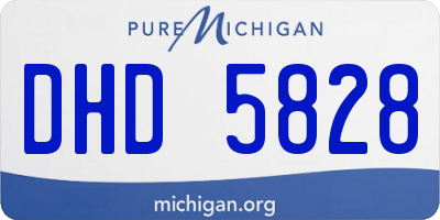 MI license plate DHD5828