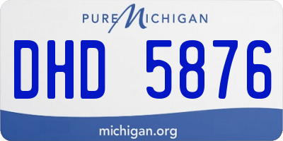 MI license plate DHD5876