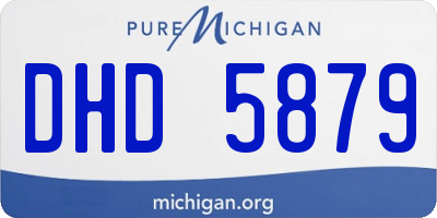 MI license plate DHD5879