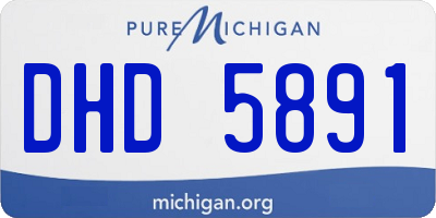 MI license plate DHD5891