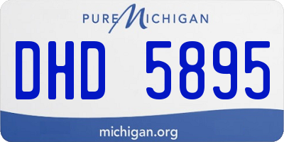 MI license plate DHD5895