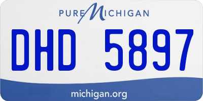 MI license plate DHD5897