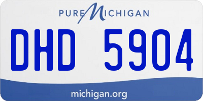 MI license plate DHD5904