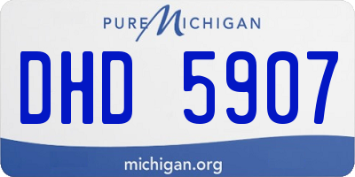 MI license plate DHD5907
