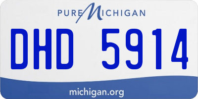 MI license plate DHD5914