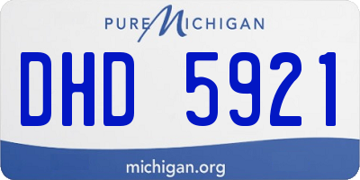 MI license plate DHD5921