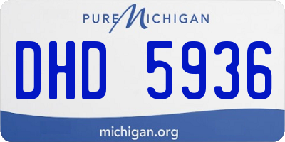 MI license plate DHD5936