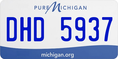 MI license plate DHD5937