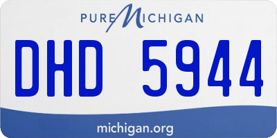 MI license plate DHD5944