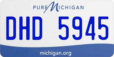 MI license plate DHD5945