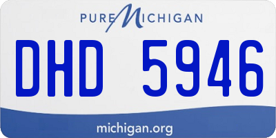 MI license plate DHD5946