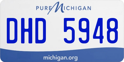 MI license plate DHD5948