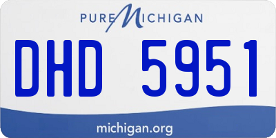 MI license plate DHD5951