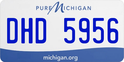 MI license plate DHD5956