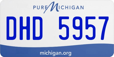 MI license plate DHD5957