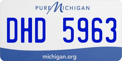 MI license plate DHD5963