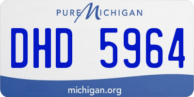 MI license plate DHD5964