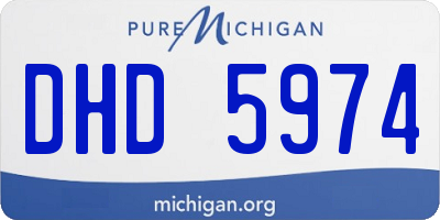 MI license plate DHD5974