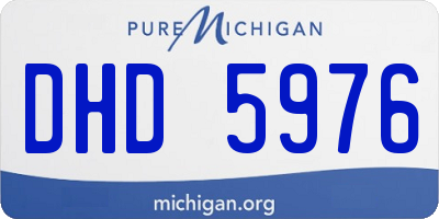 MI license plate DHD5976