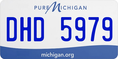MI license plate DHD5979