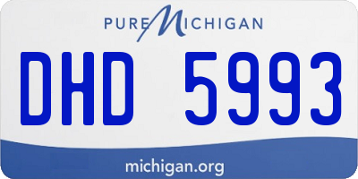MI license plate DHD5993